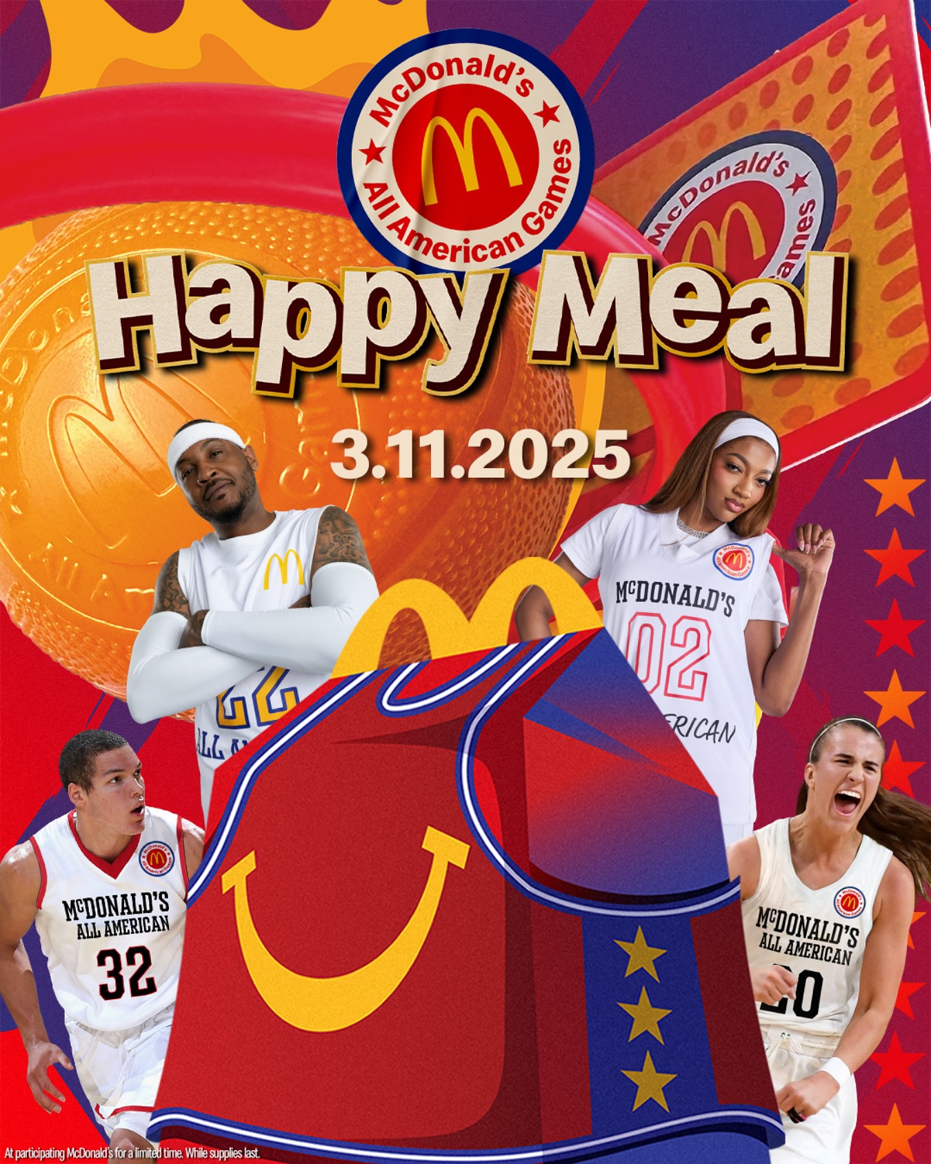 穿搭尺度大！WNBA球星安吉爾-里斯代言麥當勞全美高中籃球賽
